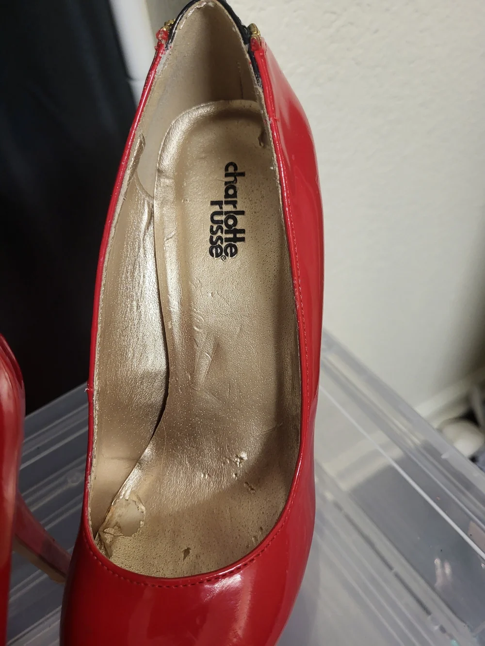 Charlotte Russe Red Patent Platform Pumps